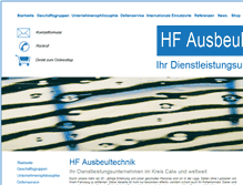 Tablet Screenshot of hf-ausbeultechnik.de